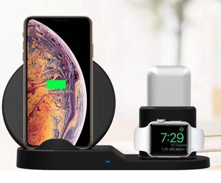 Wireless Charger for Phones, Watches, and Earbuds