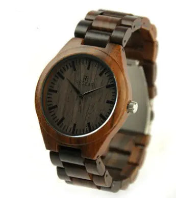 REDEAR Natural Ebony Wood Couple Watches