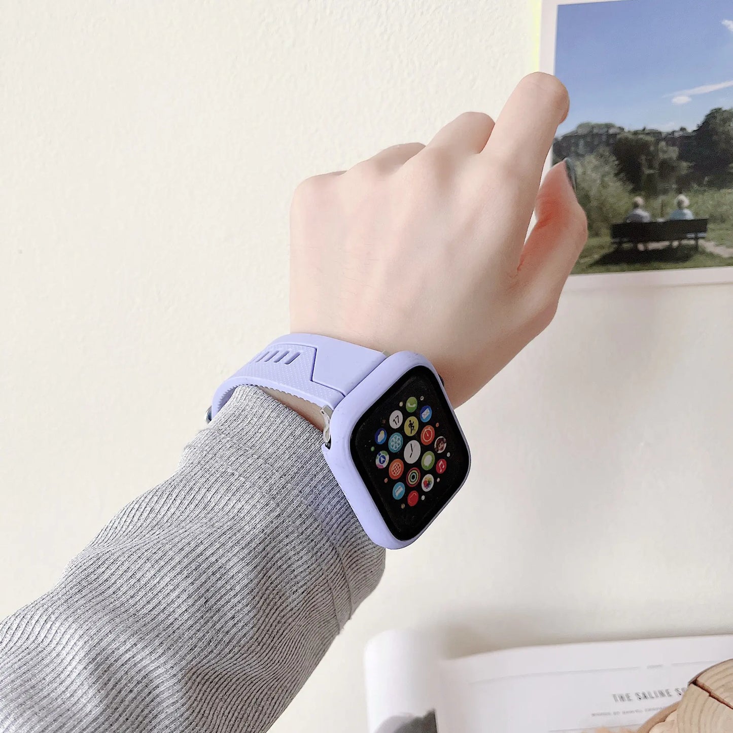 Silicone Strap Watch Case Set