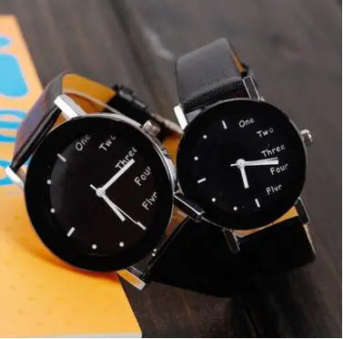 Trendy Korean Style Couple Watches for Students