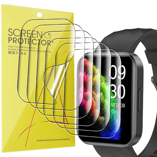 Lamshaw Compatible for RUIMEN Smart Watches Screen Protector [6 Pack] Full Coverage TPU Clear Film Compatible for RUIMEN D1 1.85" Smart Watches (6 pack)